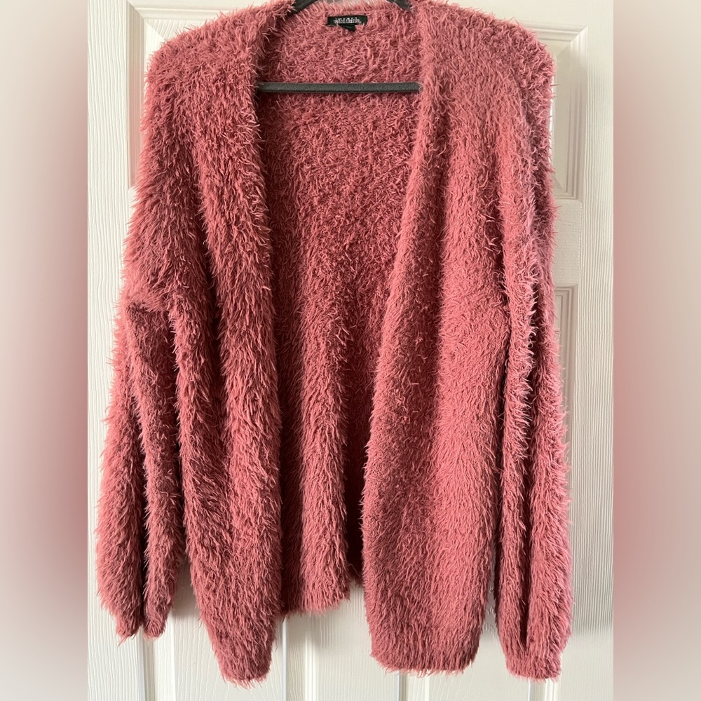 Wild fable brand, soft and fuzzy sweater cardigan, size medium